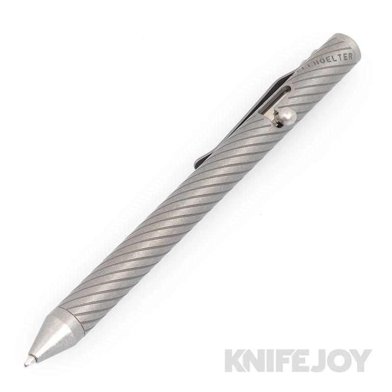 Fellhoelter Tibolt 2 Tone Twist Engraved Titanium Pen