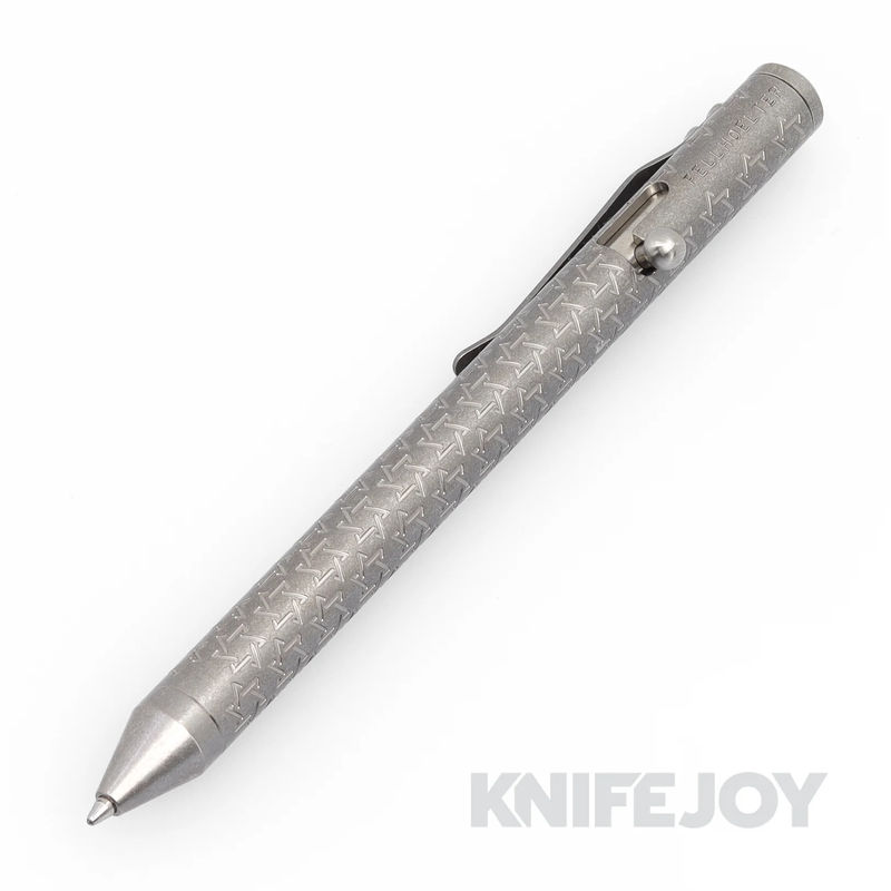 Fellhoelter Tibolt Full Size Engraved Star of David Titanium Pen