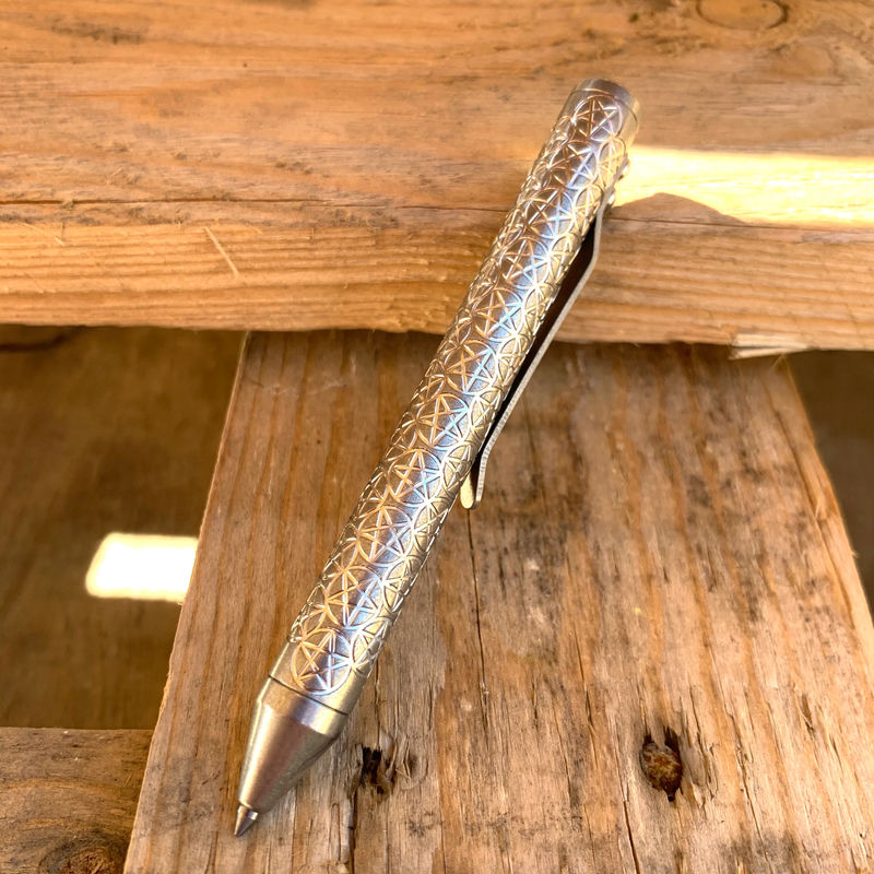 Fellhoelter NotaPen Titanium Engraved Pentagram