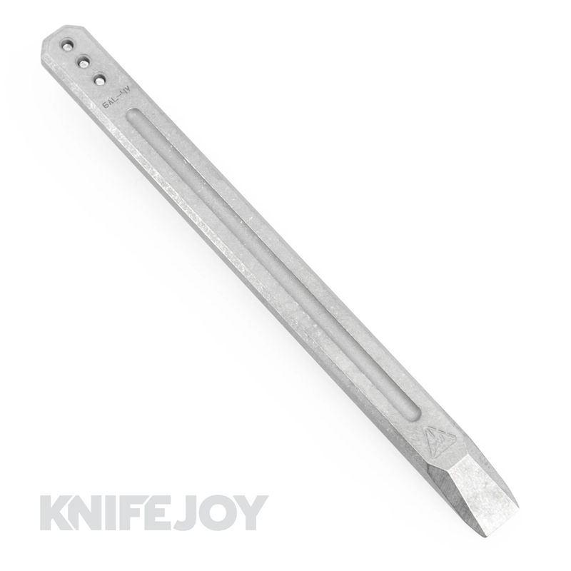 Zach Wood Custom Tools 4.50" Titanium Pen Pry with Pocket Clip