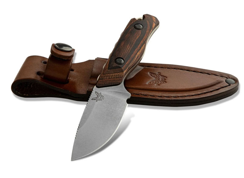 Benchmade 15017 Hidden Canyon Hunter Knife Wood Handle Fixed Blade