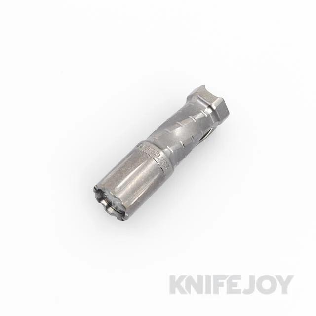 Fellhoelter FTD Torch Stonewash Fluted w/ Twisted Hex Grooved Titanium Flashlight