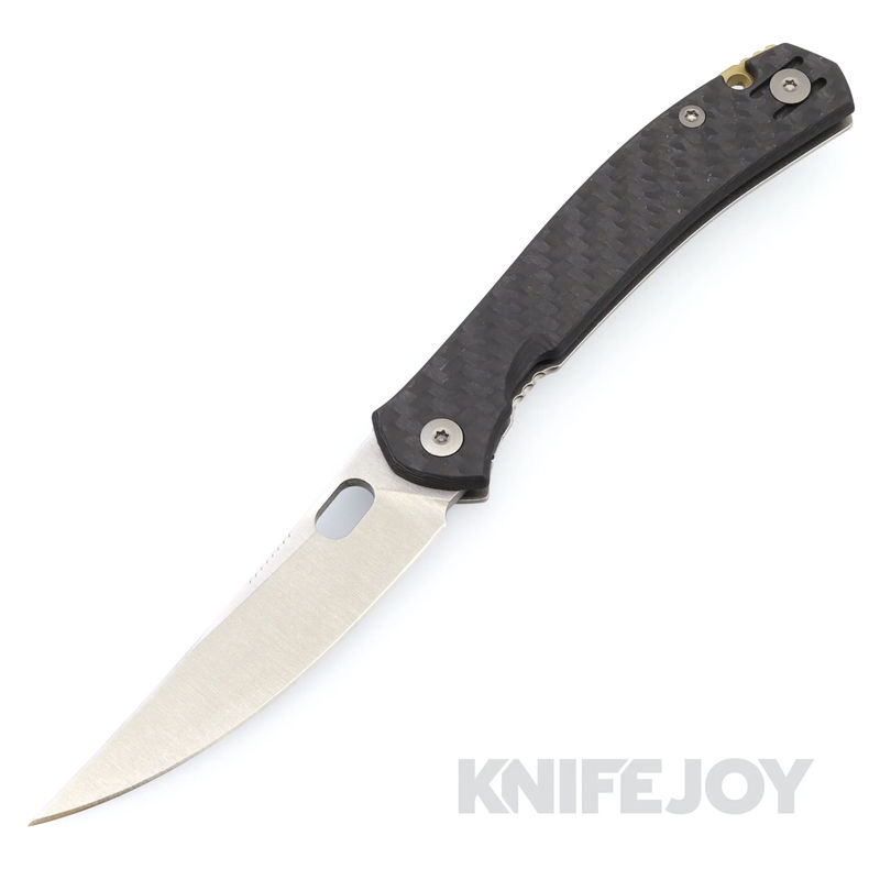 GiantMouse Knives ACE Bleecker CPM Magnacut Blade, Reversible Clip, Carbon Fiber and Titanium Handles