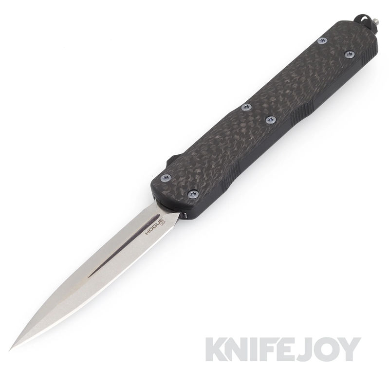 Hogue Knives HOGK34890-LIM Counterstrike OTF Auto Blade Show 2022 Exclusive Tumbled DE Blade with Carbon Fiber Handle/ Alumunum Handles with Tritium