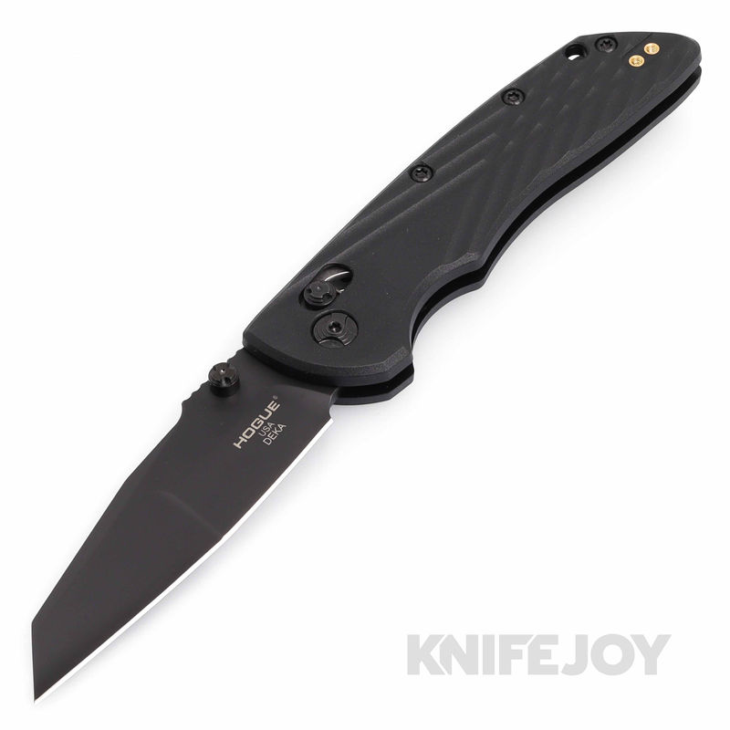 Hogue HOGK24366 Deka ABLE Lock™ Folder Wharncliffe Magnacut Blade/ Black Cerakote Finish with Black Polymer Handles
