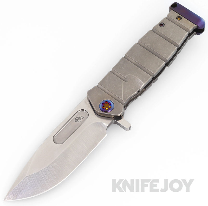 Medford Knives USMC FF S45VN Tumbled Blade with Old School Tumbled Handles/ Flamed Hardware and Clip