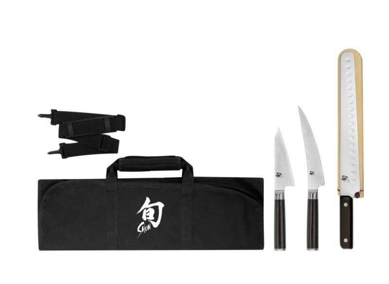 Shun Cutlery DMS0450 Classic 4PC BBQ Set