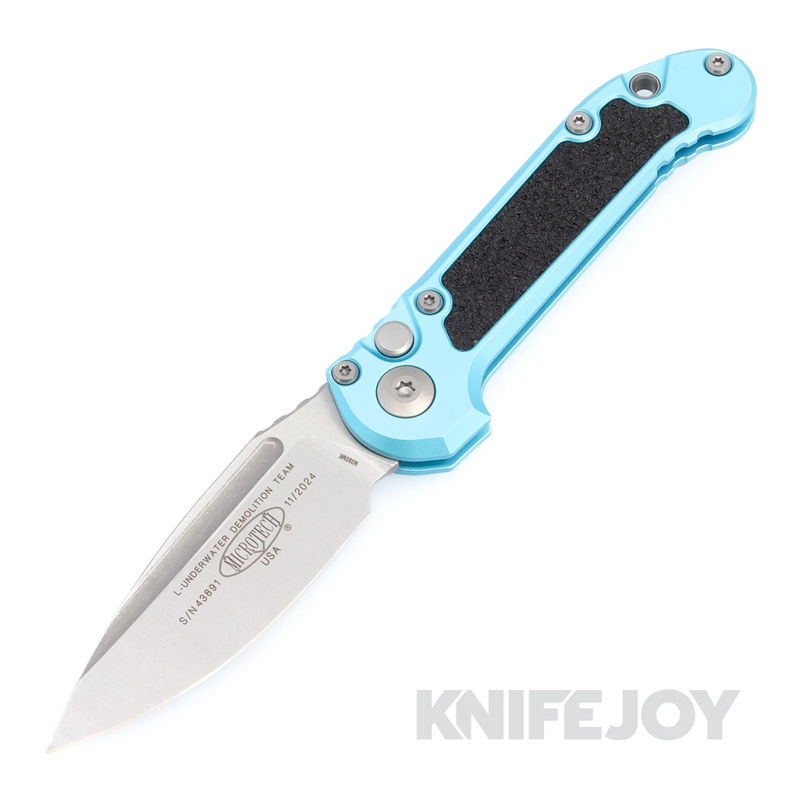 MICROTECH 1135-10TQ Auto L.U.D.T. GEN III Auto Standard Blade with Turquoise Aluminum Handles