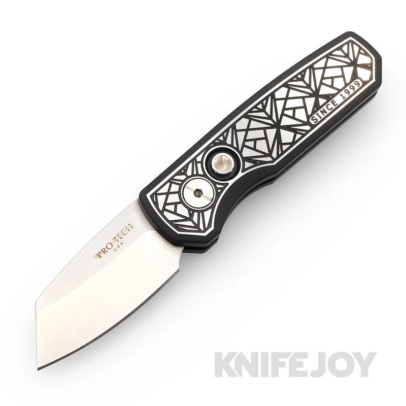 Pro-tech Knives PT-RUNT5.004-BSW-2024 Auto Pro-Tech Custom Reverse Tanto Runt 5 Automatic Knife Nexus Textured