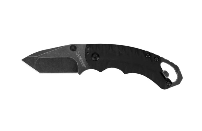 Kershaw 8750TBLKBW Shuffle II- Tanto Blackwash Blade Multifunction Folding Knife Black Nylon Glass Filled Handles
