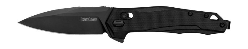 Kershaw 2041 Monitor DuraLock KVT Flipper Black Oxide Blade with Black Reinforced Nylon Handles