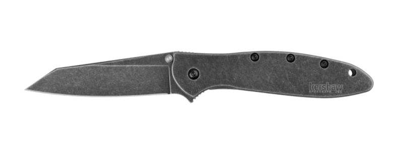 Kershaw 1660RBW Ken Onion Random Blackwashed Reverse Tanto Leek Assisted Flipper Knife