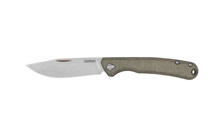 Kershaw 4320 Federalist Non Locking Slip Joint Knife with Green Micarta Handles
