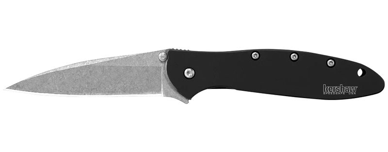 Kershaw 1660SWBLK Stonewashed Leek