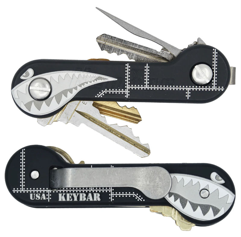 KeyBar KBR214 Bomber Black Aluminum Anodized Tool