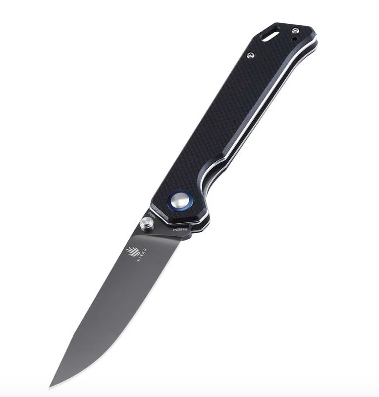 Kizer V4458N1 Begleiter G10 Black (3.56" Grey Ti-Coated)