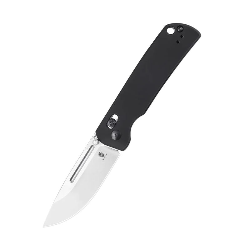 Kizer Escort Ki4481A1 Folder CPM-20CV Blade with Black Aluminum Handle