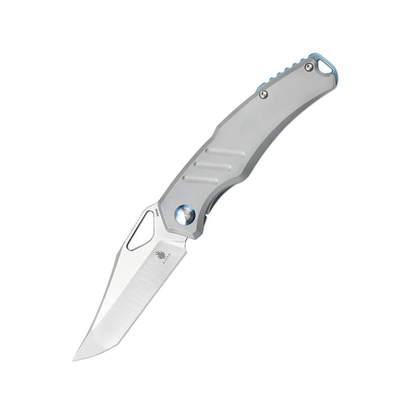 Kizer Ki3625A1 Torngat Frame Lock Knife S35VN Satin Blade with Stonewash Titanium Handles