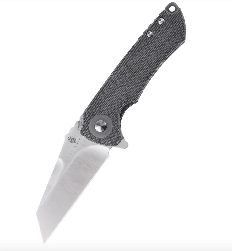 Kizer V3508A2 Mini Critical Knife Black Micarta Handle CPM3V Plain Satin Blade