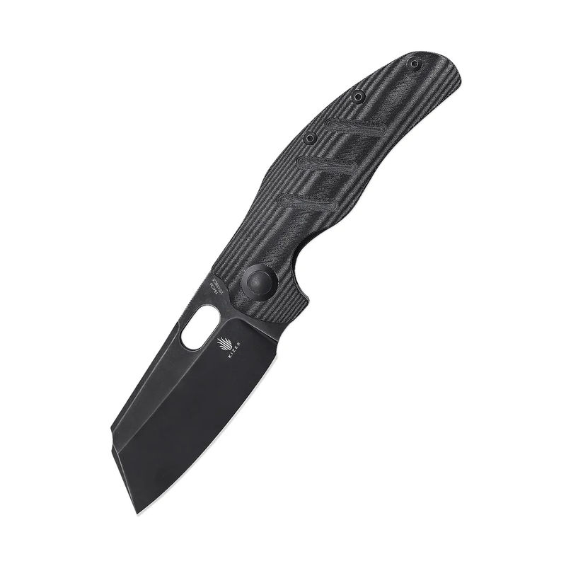 Kizer V5488C5 Sheepdog XL C01C 154CM Black Stonewash Blade with Black Micarta Handles