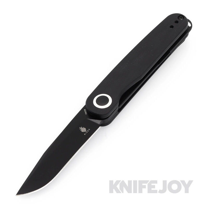Kizer V3604C2 Squidward Frame Lock Folding 154CM Blade with Black G10 Handles Knife