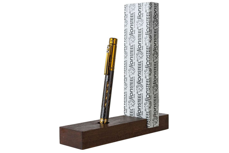 Lionsteel LSTNYFCBRS Nyala Pen Carbon Fiber Gold