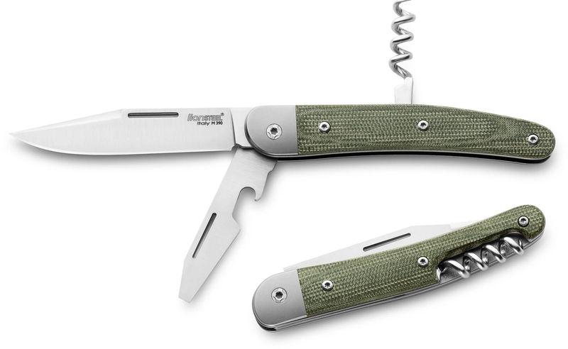 Lionsteel LSTJK3CVG Jack Folder Green Micarta with Satin Finish