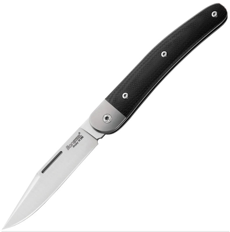 Lionsteel LSTJK1GBK Jack Folder Black G10 with Satin Finish