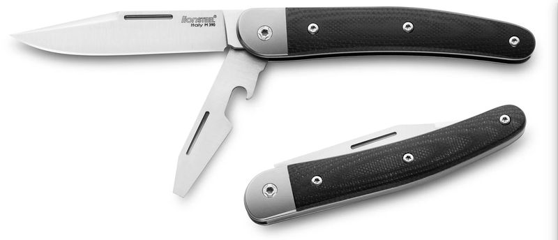 Lionsteel LSTJK2GBK Jack Slip Joint Black G10 with Satin Finish