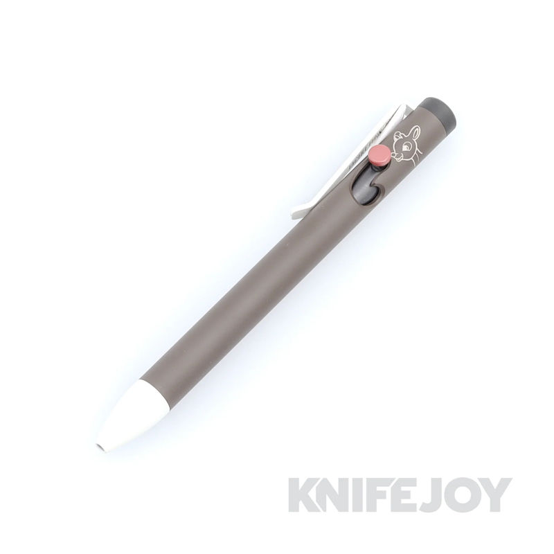 Tactile Turn KnifeJoy Exclusive Standard Bolt Action Pen with Bright Red Bolt and Reindeer Brown Cerakote
