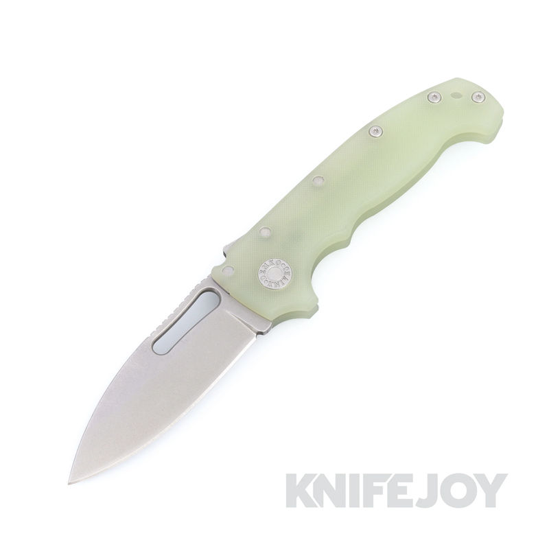 Demko Knives MGAD20S Drop Point CPM-M4 Blade with Natural Fine Textured G10 Handles