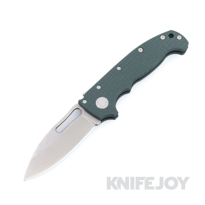 Demko Knives MGAD20S Drop Point CPM-M4 Blade with Green Machine Textured G10 Handles
