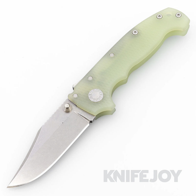 Demko Knives AD20 KnifeJoy Exclusive Bowie 20CV No Slot Blade with Natural G10 Handles