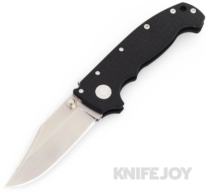 Demko Knives AD20 KnifeJoy Exclusive Bowie 20CV No Slot Blade with Black G10 Handles