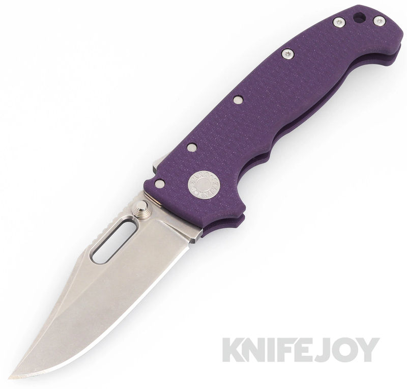 Demko Knives AD20 KnifeJoy Exclusive Bowie 20CV Blade with Purple G10 Handles