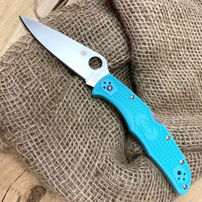 Spyderco C10FPTLS30V Endura 4 Limited Teal FRN Satin CPM-S30V