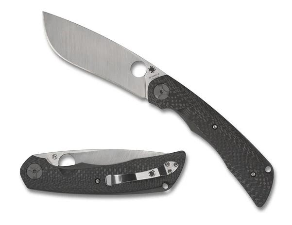 Spyderco Nati Amor Subvert Sprint Run Knife CPM 20CV Plain Edge Blade with Carbon Fiber and Titanium Handles
