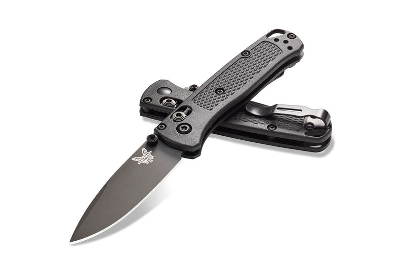 Benchmade 533BK-2 Mini Bugout AXIS Lock Knife Black Black Grivory Handle