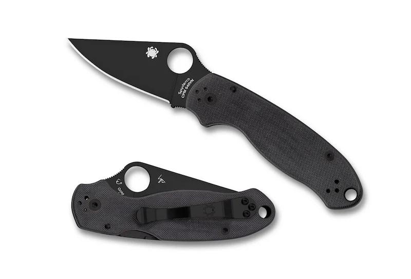 Spyderco C223GPBK Para 3 Plain Black Knife