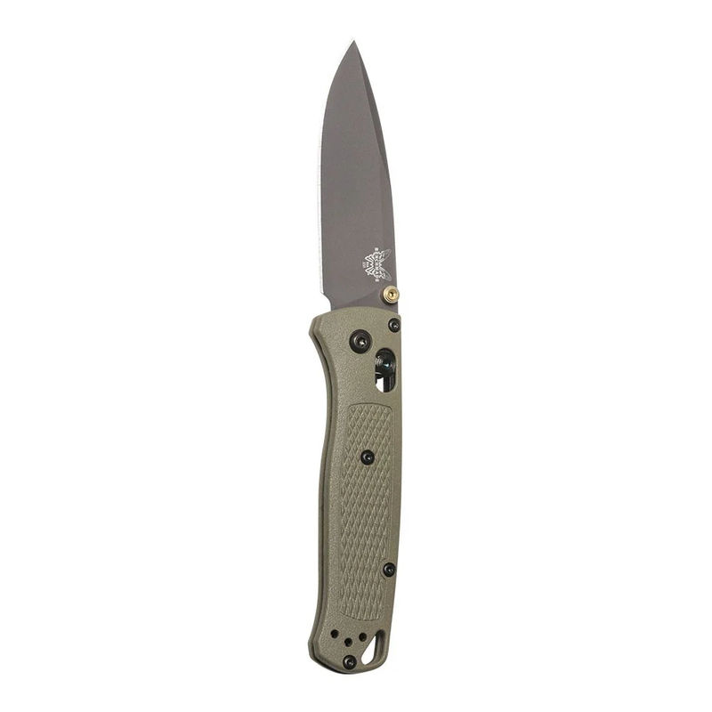 Benchmade 535GRY-1 Bugout Knife, Cerakote Coated Blade, Ranger Green Grivory Handle
