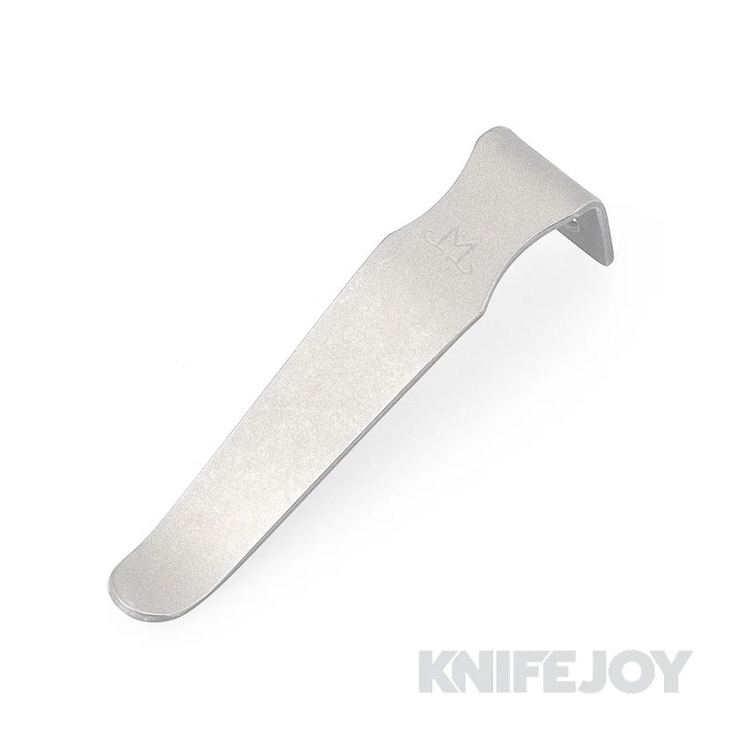 Maverick Customs Stonewash Titanium Medium Microtech OTF Pocket Clip