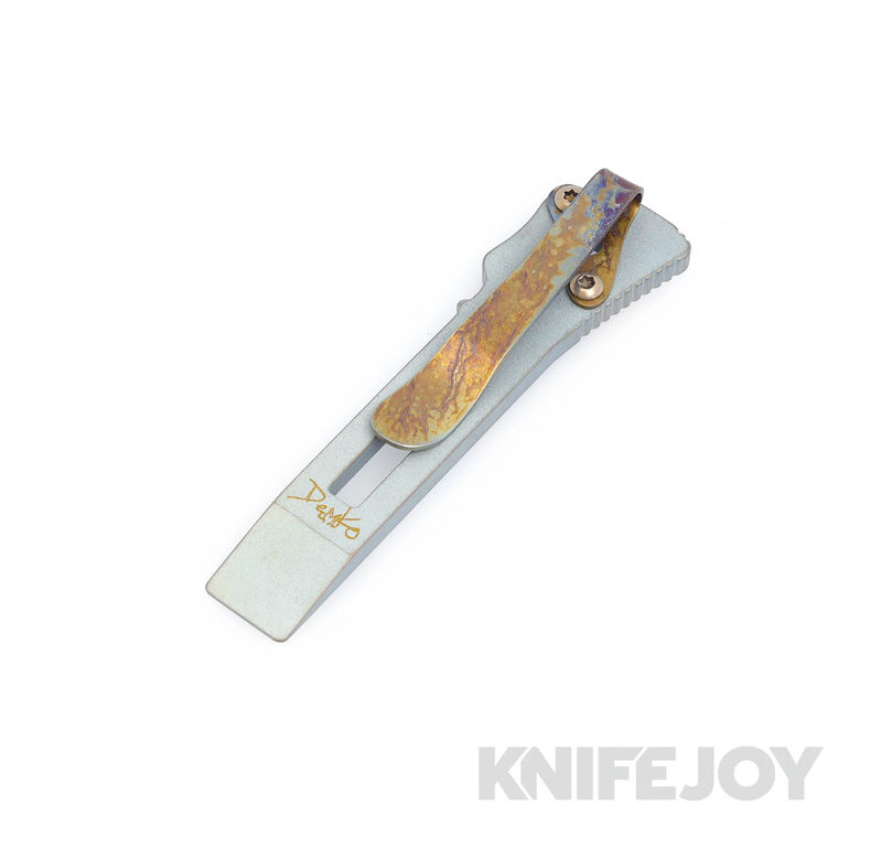 Maverick Customs Shark lock Pry Bar with Denim Anodized Titanium