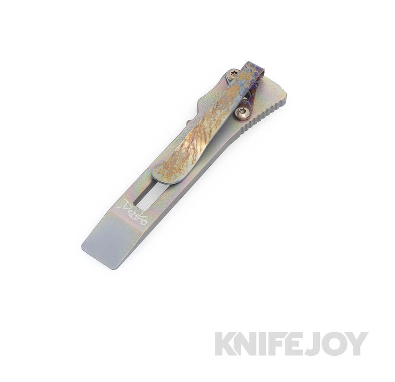 Maverick Customs Shark lock Pry Bar with Oil Slick Anodized Titanium