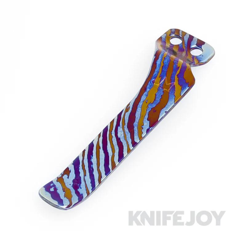 Maverick Customs 3-Alloy Twist Timascus Microtech Socom Standard Pocket Clip