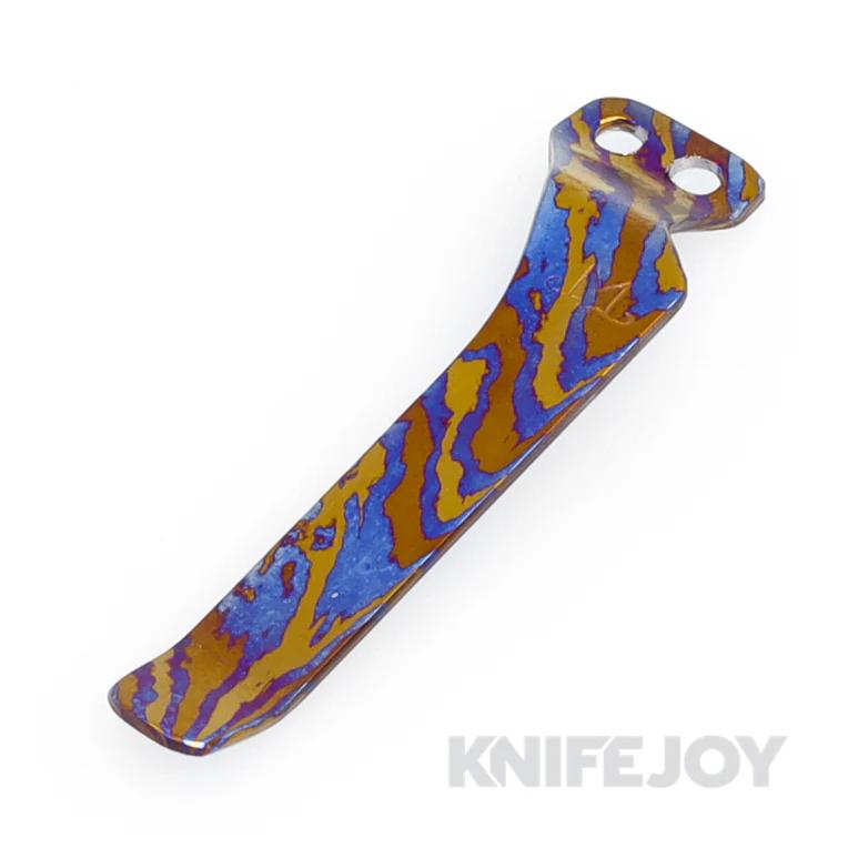 Maverick Customs 3-Alloy Twist Timascus Microtech Socom Standard Pocket Clip