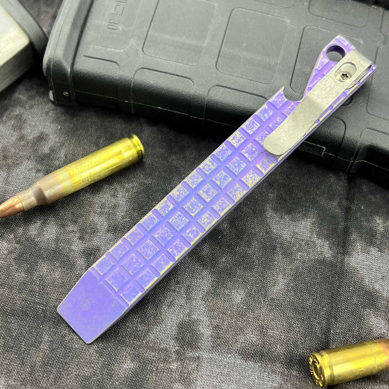 Maverick Customs 5.0" Frag Purple Anodized Titanium Pocket Pry Bar