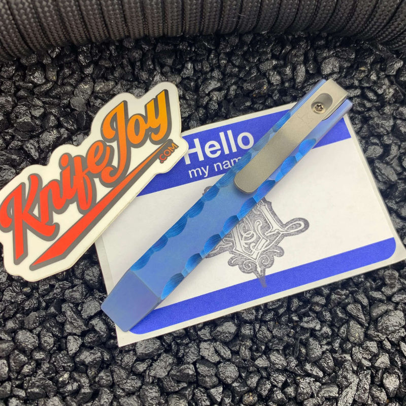 Maverick Customs 4" Slim Rock Blue EDC Pry Bar Tool