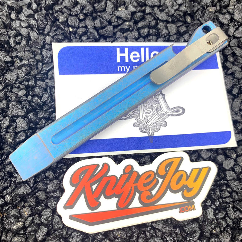 Maverick Customs 5" Fuller Blue/ Bronze Pocket Pry Bar EDC