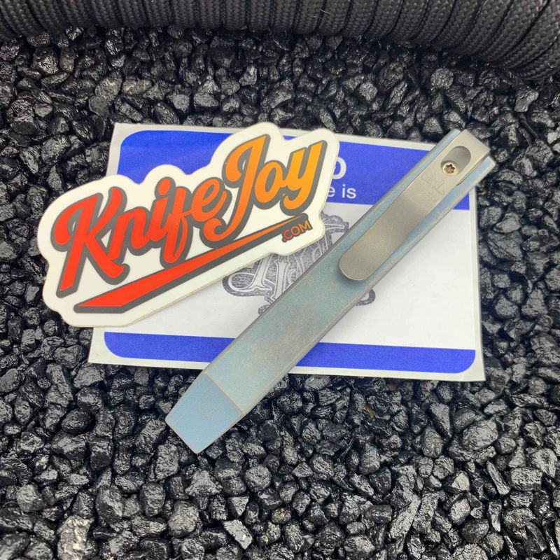 Maverick Customs 4" Slim Anodized Blue Stonewash EDC Pry Bar Tool