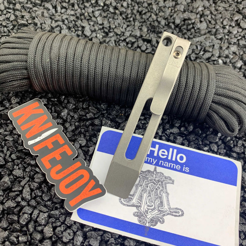 Maverick Customs 4" Pocket Pry Bar EDC Titanium Tool Skeleton